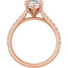 The Signature Cathedral Pavé Engagement Ring | Pear | 2 ⅜ CTW
