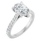The Signature Cathedral Pavé Engagement Ring | Pear | 2 ⅜ CTW