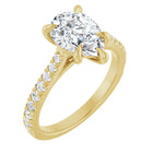 The Signature Cathedral Pavé Engagement Ring | Pear | 2 ⅜ CTW