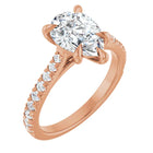 The Signature Cathedral Pavé Engagement Ring | Pear | 2 ⅜ CTW