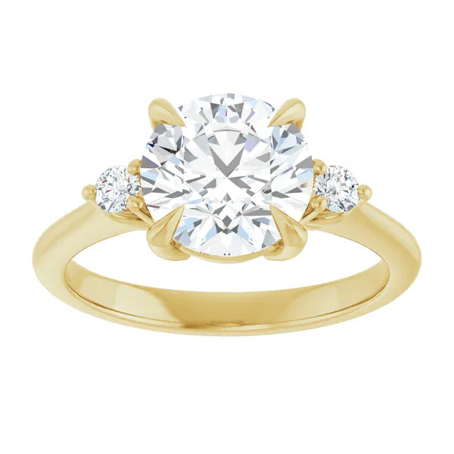 The Signature Side Stone Engagement Ring | Round | 2 ⅕ CTW