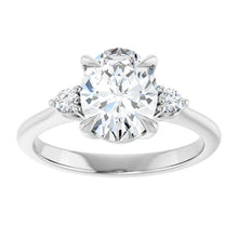 The Signature Side Stone Engagement Ring | Oval | 2 ⅕ CTW