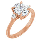 The Signature Side Stone Engagement Ring | Oval | 2 ⅕ CTW