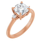 The Signature Side Stone Engagement Ring | Cushion | 2 ⅕ CTW