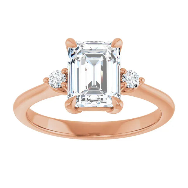 The Signature Side Stone Engagement Ring | Emerald | 2 ⅕ CTW