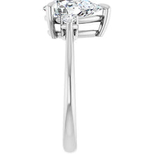 The Signature Side Stone Engagement Ring | Pear | 2 ⅕ CTW