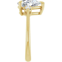 The Signature Side Stone Engagement Ring | Pear | 2 ⅕ CTW