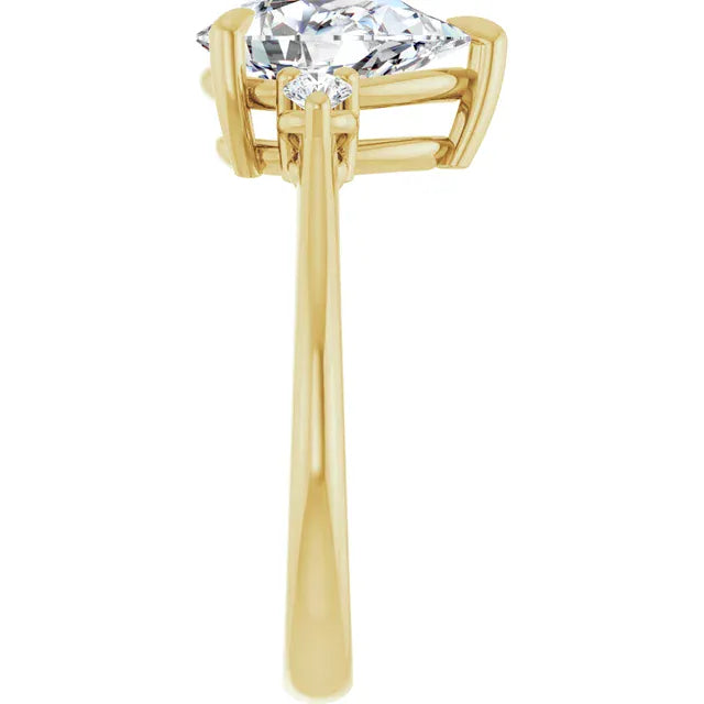The Signature Side Stone Engagement Ring | Pear | 2 ⅕ CTW