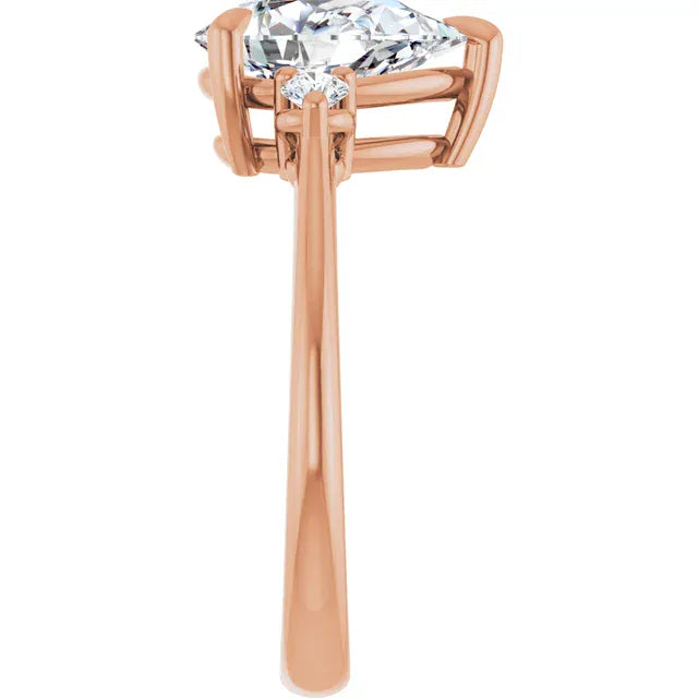 The Signature Side Stone Engagement Ring | Pear | 2 ⅕ CTW