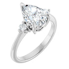 The Signature Side Stone Engagement Ring | Pear | 2 ⅕ CTW
