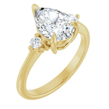 The Signature Side Stone Engagement Ring | Pear | 2 ⅕ CTW