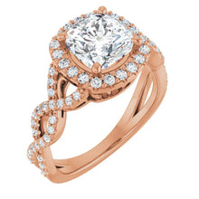 The Iconic Twisted Halo Engagement Ring | Cushion | 2 ½ CTW