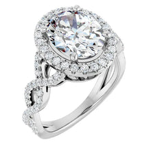 The Iconic Twisted Halo Engagement Ring | Oval | 2 ½ CTW
