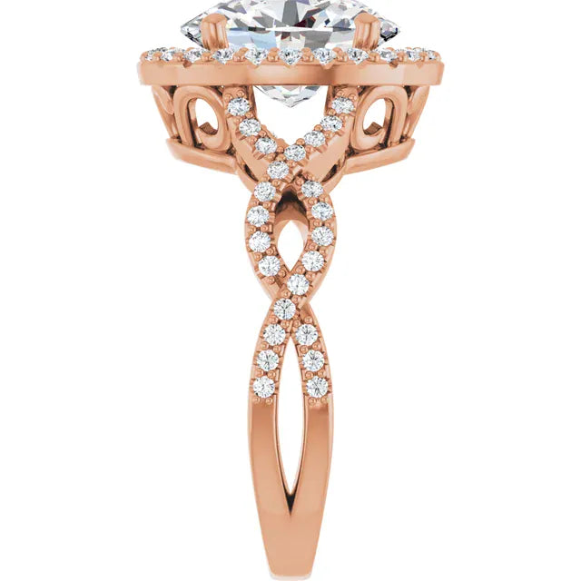 The Iconic Twisted Halo Engagement Ring | Oval | 2 ½ CTW
