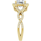 The Iconic Twisted Halo Engagement Ring | Cushion | 2 ½ CTW