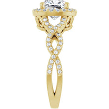 The Iconic Twisted Halo Engagement Ring | Cushion | 2 ½ CTW