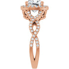 The Iconic Twisted Halo Engagement Ring | Cushion | 2 ½ CTW
