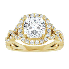 The Iconic Twisted Halo Engagement Ring | Cushion | 2 ½ CTW