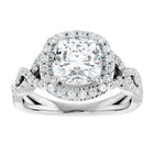 The Iconic Twisted Halo Engagement Ring | Cushion | 2 ½ CTW