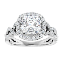 The Iconic Twisted Halo Engagement Ring | Cushion | 2 ½ CTW
