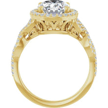 The Iconic Twisted Halo Engagement Ring | Oval | 2 ½ CTW