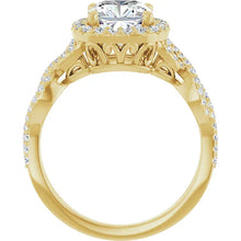 The Iconic Twisted Halo Engagement Ring | Cushion | 2 ½ CTW