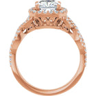 The Iconic Twisted Halo Engagement Ring | Cushion | 2 ½ CTW