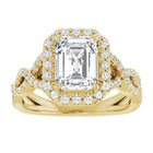 The Iconic Twisted Halo Engagement Ring | Emerald | 2 ½ CTW