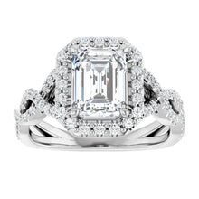 The Iconic Twisted Halo Engagement Ring | Emerald | 2 ½ CTW