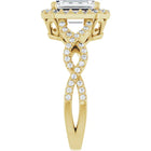 The Iconic Twisted Halo Engagement Ring | Emerald | 2 ½ CTW