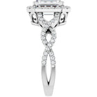 The Iconic Twisted Halo Engagement Ring | Emerald | 2 ½ CTW
