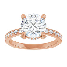 The Signature Pavé Hidden Halo Engagement Ring | Round | 2 ½ CTW