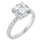 The Signature Pavé Hidden Halo Engagement Ring | Round | 2 ½ CTW