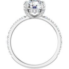 The Signature Pavé Hidden Halo Engagement Ring | Round | 2 ½ CTW