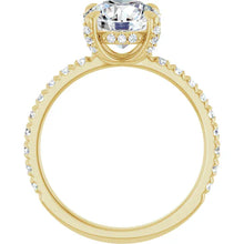 The Signature Pavé Hidden Halo Engagement Ring | Round | 2 ½ CTW