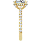 The Signature Pavé Hidden Halo Engagement Ring | Oval | 2 ½ CTW