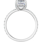 The Signature Pavé Hidden Halo Engagement Ring | Emerald | 2 ½ CTW