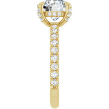 The Signature Pavé Hidden Halo Engagement Ring | Round | 2 ½ CTW