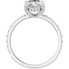 The Signature Pavé Hidden Halo Engagement Ring | Oval | 2 ½ CTW