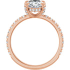 The Signature Pavé Hidden Halo Engagement Ring | Oval | 2 ½ CTW