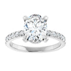 The Signature Pavé Hidden Halo Engagement Ring | Oval | 2 ½ CTW