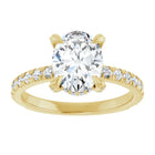 The Signature Pavé Hidden Halo Engagement Ring | Oval | 2 ½ CTW