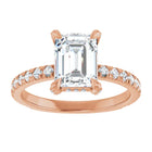 The Signature Pavé Hidden Halo Engagement Ring | Emerald | 2 ½ CTW