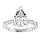 The Signature Pavé Hidden Halo Engagement Ring | Pear | 2 ½ CTW