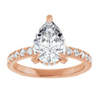 The Signature Pavé Hidden Halo Engagement Ring | Pear | 2 ½ CTW