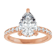 The Signature Pavé Hidden Halo Engagement Ring | Pear | 2 ½ CTW