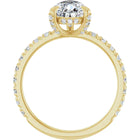 The Signature Pavé Hidden Halo Engagement Ring | Pear | 2 ½ CTW