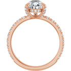 The Signature Pavé Hidden Halo Engagement Ring | Pear | 2 ½ CTW