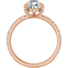 The Signature Pavé Hidden Halo Engagement Ring | Pear | 2 ½ CTW