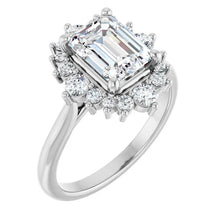 The Royal Halo Engagement Ring | Emerald | 2 ⅜ CTW
